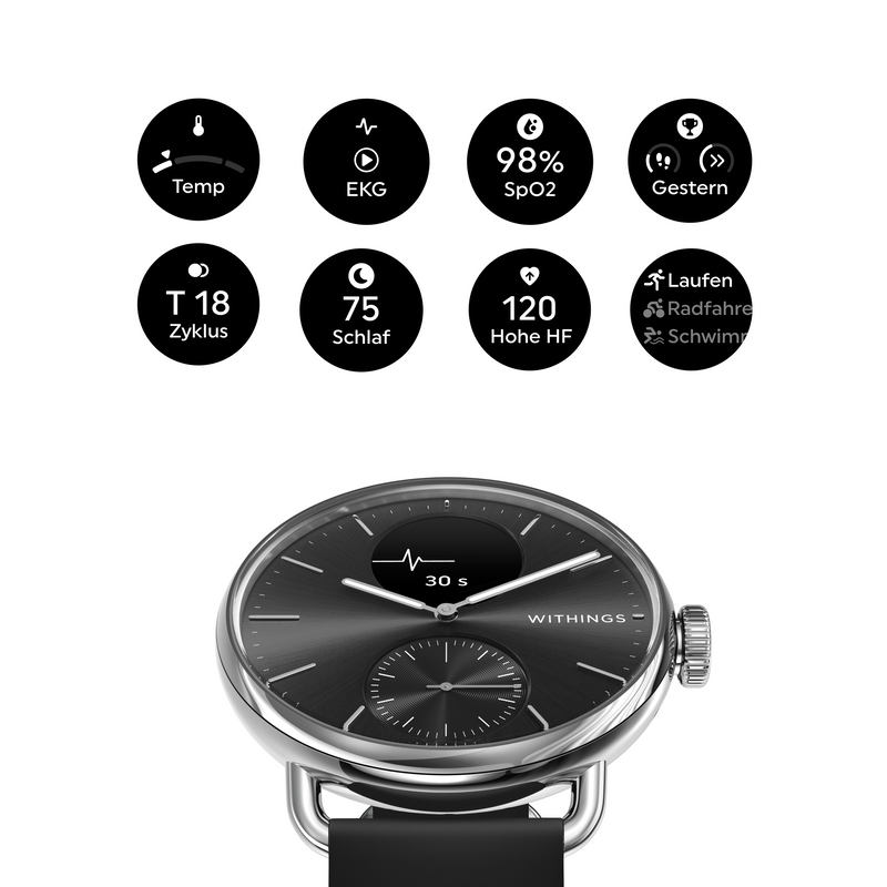 Withings Scanwatch 2 - nero 38 mm 