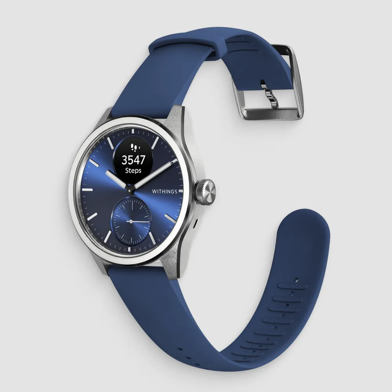 Withings ScanWatch 2 - Blau 42mm + Gratis Withings Lederarmband