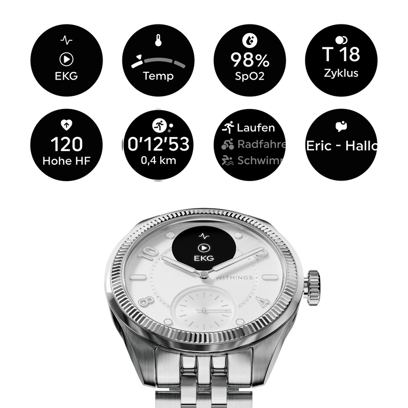 Scanwatch Nova Brilliant 39mm - Titanium silver 