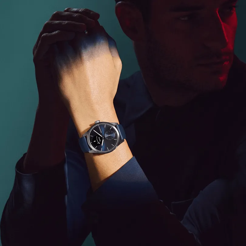 Withings ScanWatch 2 - Blau 42mm + Gratis Withings Lederarmband