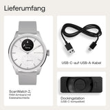 Withings Scanwatch 2 - Bianco 42 mm + cinturino in pelle gratuito 