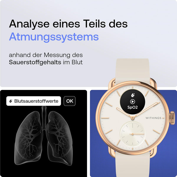 Withings Scanwatch 2 - 38 mm Sabbia | Oro rosa