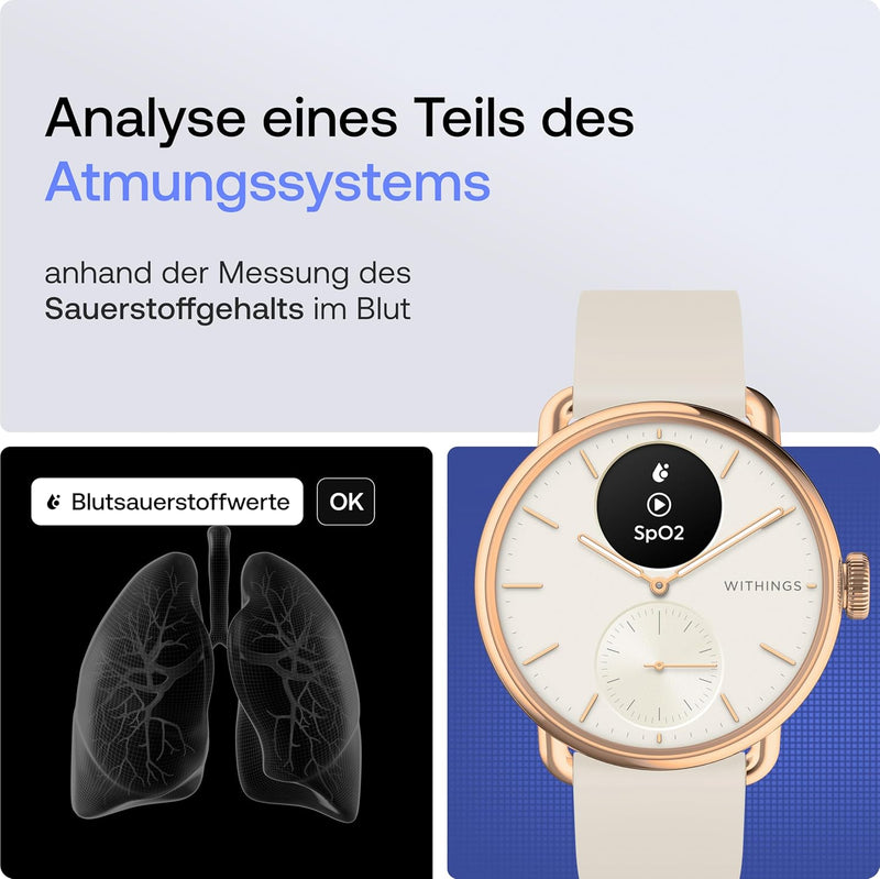 Withings Scanwatch 2 - 38 mm Sabbia | Oro rosa