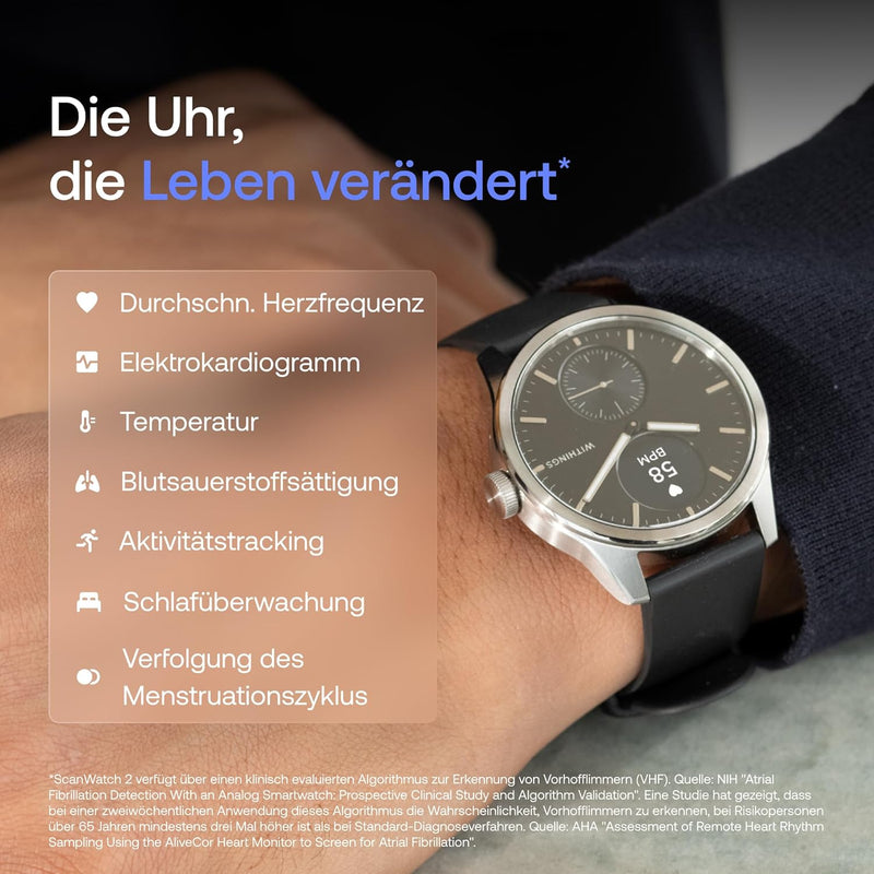 Withings Scanwatch 2 - nero 38 mm 
