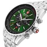 Swiss Military Hanowa Orologio da uomo Cronografo Verde 42 mm Acciaio inossidabile - Orologio da uomo Cronografo Orologi da uomo