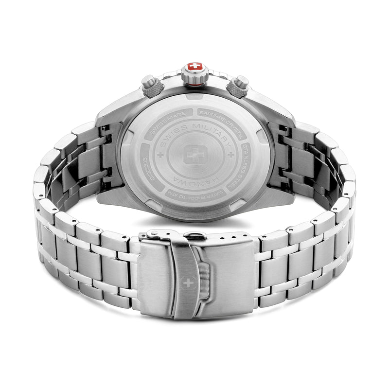 Swiss Military Hanowa Orologio da uomo Cronografo Verde 42 mm Acciaio inossidabile - Orologio da uomo Cronografo Orologi da uomo
