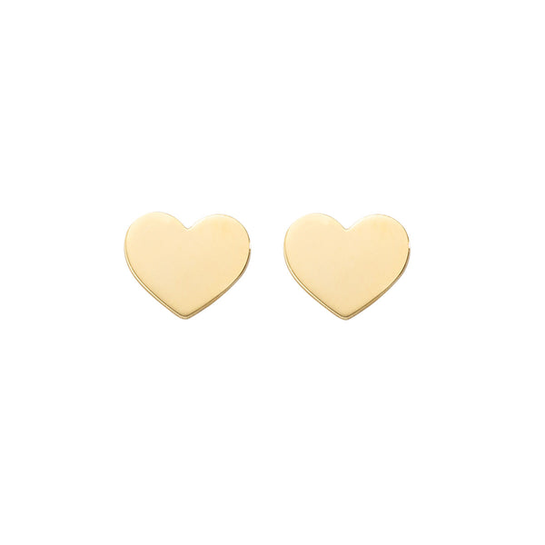 Gold earrings 9 Kt  - Golden - (Ø 0,7 cm)