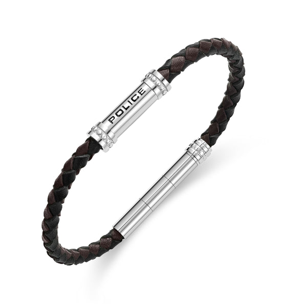 Police Men's Bracelet Leather Brown/Black Men's Bracelet Leather Bracelet Men's Jewelry Leather Bracelet Men's Leather Band