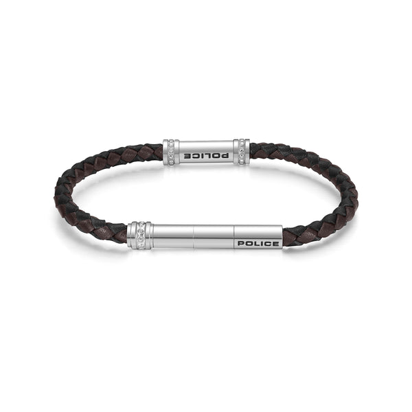 Police Men's Bracelet Leather Brown/Black Men's Bracelet Leather Bracelet Men's Jewelry Leather Bracelet Men's Leather Band