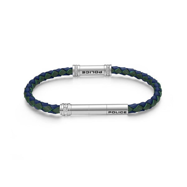 Police Men's Bracelet Leather Blue/Green Men's Bracelet Leather Band Bracelet Leather Men's Bracelet Leather Men's Bracelet Leather Band