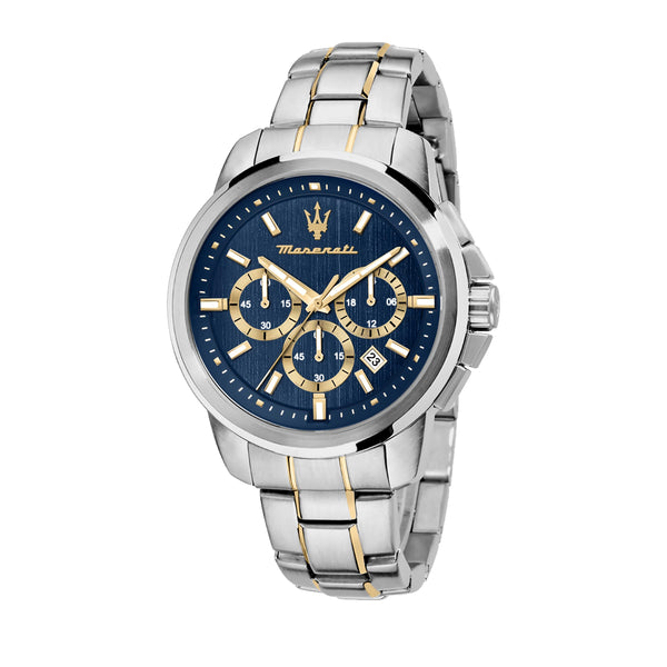 Orologio da uomo Maserati, collezione SUCCESSO, in acciaio, PVD oro - R8873621016