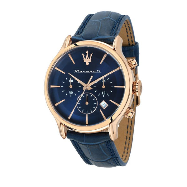 Maserati, orologio da polso, Epoca, blu, (orologio analogico, 42 mm) R8871618013