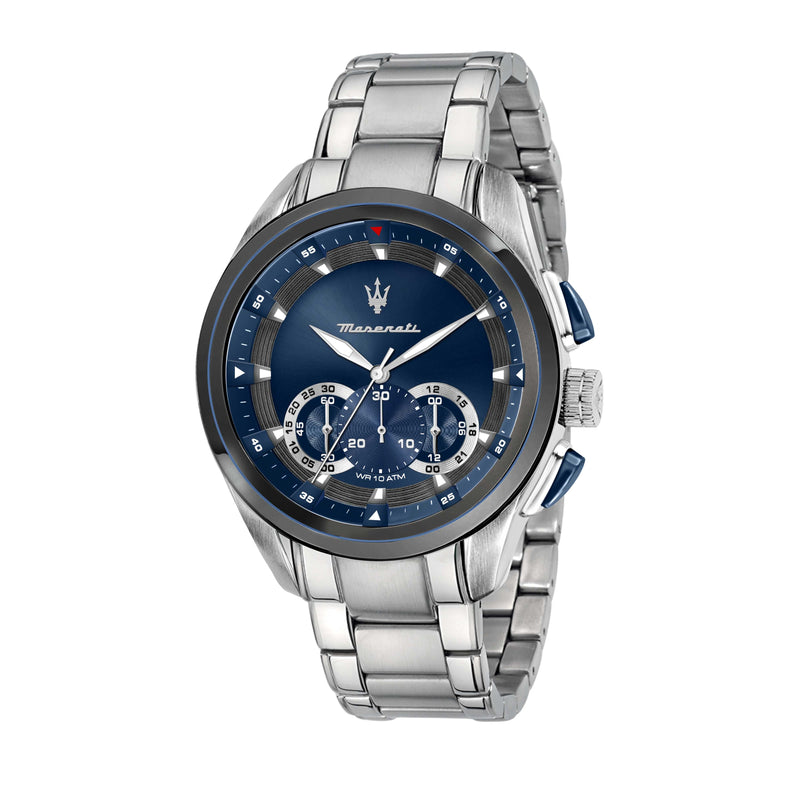 Maserati R8873612014 orologio cronografo da uomo Traguardo argento/blu