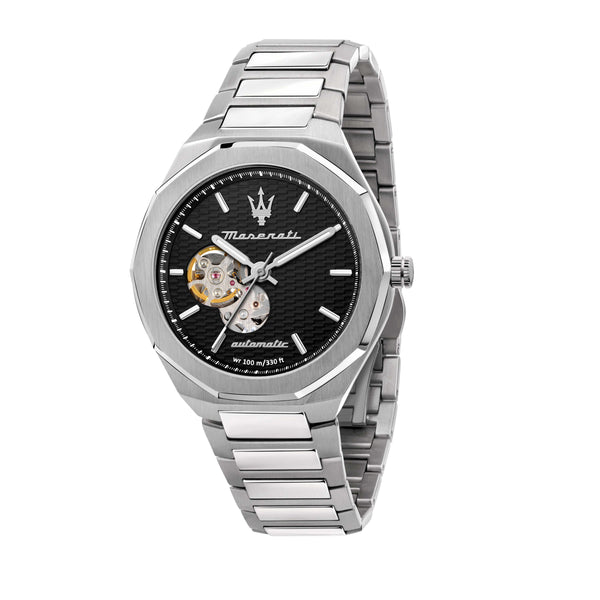 Orologio da uomo Maserati, collezione Stile, orologio automatico, solo visualizzazione del tempo, in acciaio inossidabile - R8823142002