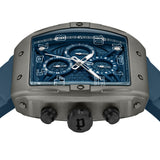 Orologio cronografo da uomo Police Blu/Grigio 44 mm Bracciale in acciaio inossidabile/silicone - Orologio da uomo Cronografo da uomo