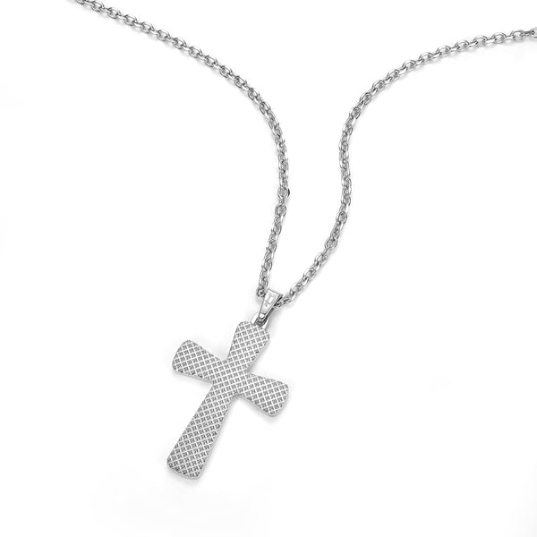 Police Men's Chain Cross Silver 50 cm Stainless Steel Necklace Pendant Chain Silver Chain Men's Chain
