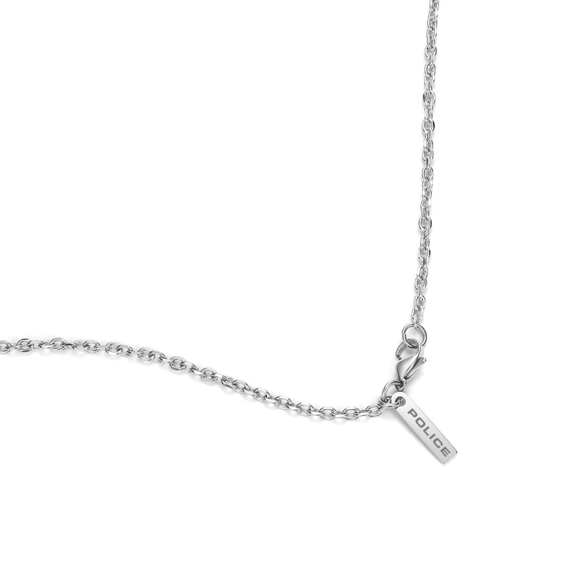 Police Men's Chain Cross Silver 50 cm Stainless Steel Necklace Pendant Chain Silver Chain Men's Chain