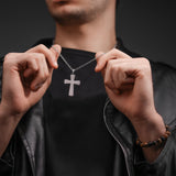 Police Men's Chain Cross Silver 50 cm Stainless Steel Necklace Pendant Chain Silver Chain Men's Chain