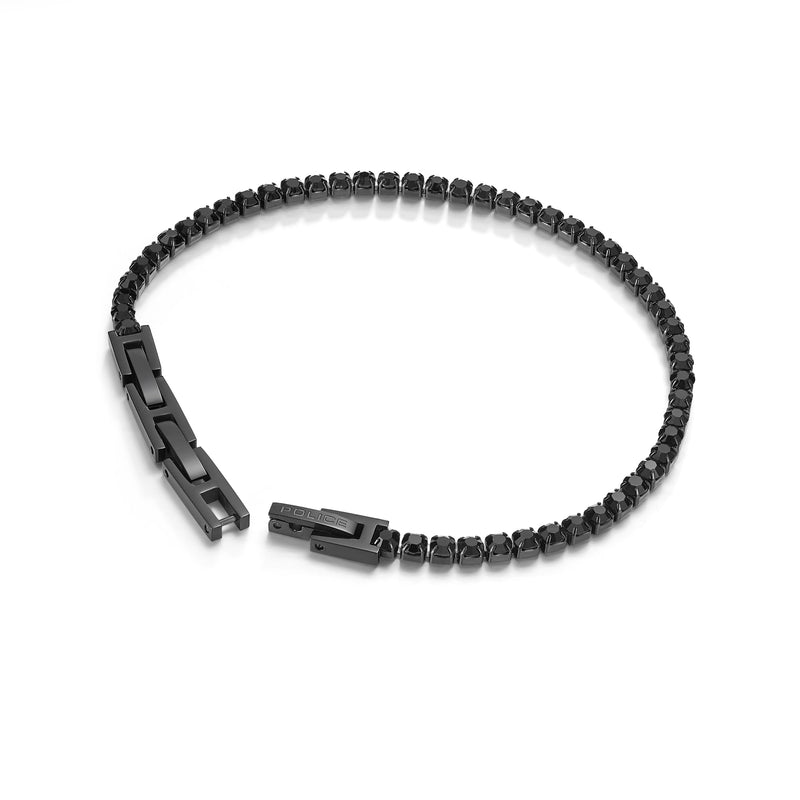 Police Herren Armband Edelstahl Schwarz 21 cm - Herrenarmband Kette Schmuck Geschenk