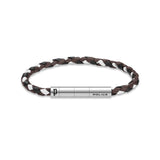 Police Men's Bracelet Leather Brown/Black/White Braided Men's Bracelet Leather Bracelet Jewelry Men