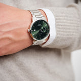 East Hill, 43mm, silber/grün