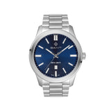 Bridgeton, 43mm, silber/blau