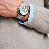 Greenfield, 41mm, silber/weiß