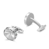 Police Herren Manschettenknöpfe Silber Metall - Manschettenknöpfe Herren - Hochzeit - Geschenk - Business - Mode