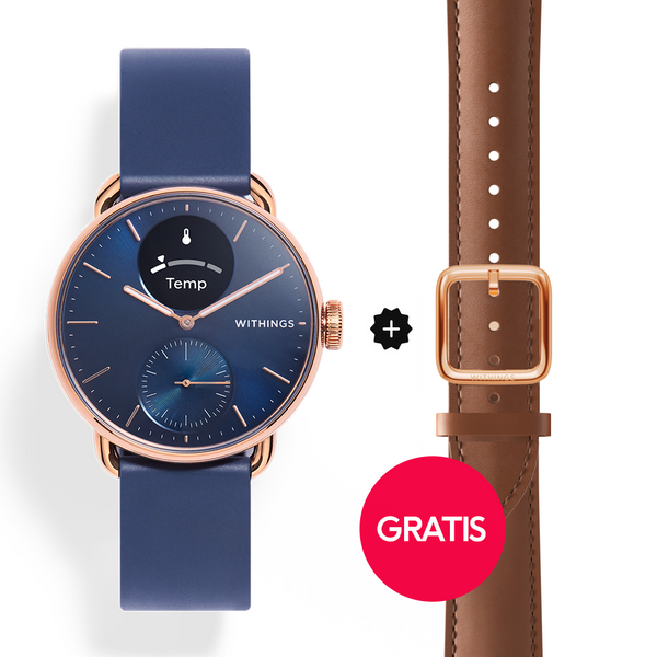 Withings Scanwatch 2 - 38 mm blu | Oro rosa 