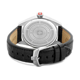 Orologio da uomo Swiss Military Hanowa analogico in pelle blu - cronografo al quarzo da uomo orologio da polso