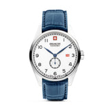 Swiss Military Hanowa Unisex Analog Wrist Watch Leather Blue 40mm Men's Watch Women's Watch Swiss Watch Chronograph