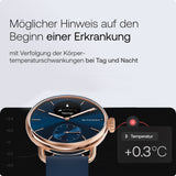 Withings Scanwatch 2 - 38mm Blau Rosegold + Gratis Withings Milanaise Armband
