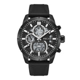Police Orologio da uomo Cronografo Analogico Nero 44 mm Acciaio inossidabile/Silicone Orologio da polso Cronografo Orologi da uomo