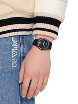 ON TIME Silver / Black Stainless Steel - OW1G018M0075 view W