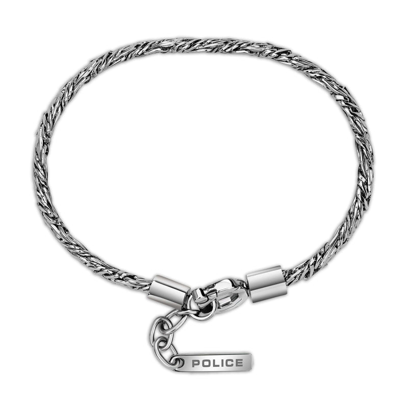 Police Herren Armband Silber 20 cm Edelstahl Kette Herrenarmband Schmuck Armband Männer Armband Silber