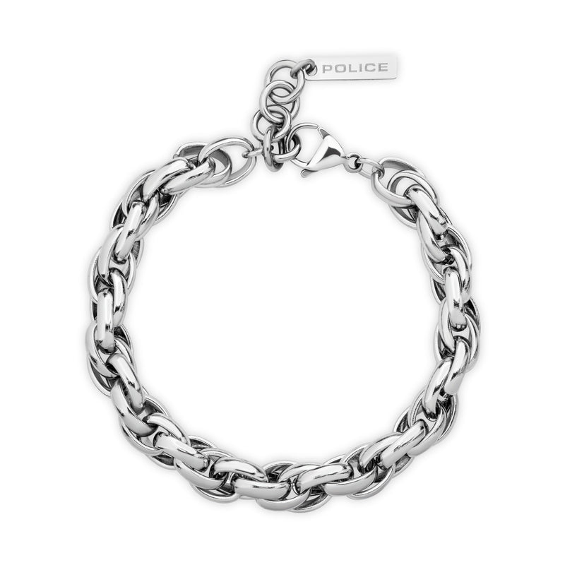Police Herren Armband Edelstahl Silber 21 cm Kette Herrenarmband Silberkette Schmuck Kette Armband Herren