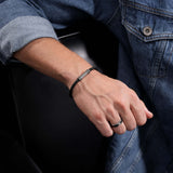 Police Herren Armband Leder Schwarz - Lederarmband Herren Armband Leder Herrenarmband Lederband Herren Lederarmband Herren Leder