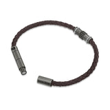 Police Men's Bracelet Leather Brown - Braided Leather Band Men's Bracelet - Bracelet Leather Men