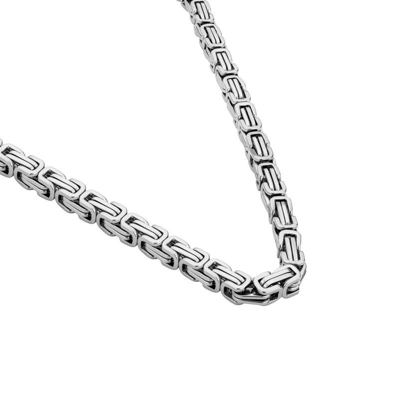 Police Men's Chain Necklace Silver Stainless Steel 50 cm Curb Chain Jewelry Men's Chain Necklace Silver
