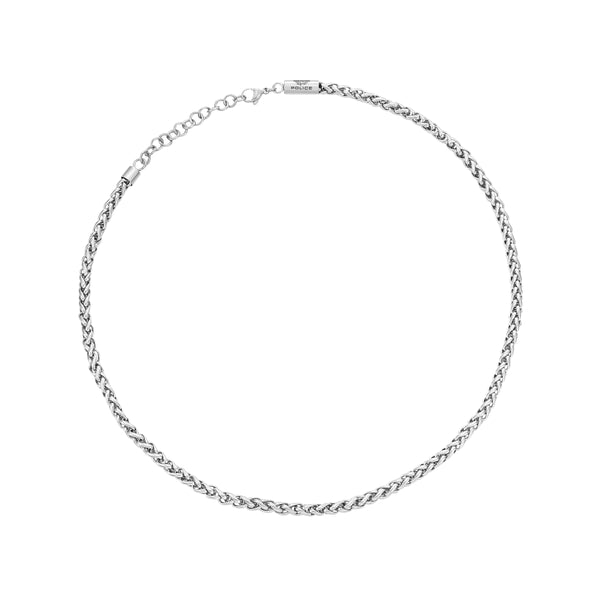 Police Men's Chain Silver 50 cm Stainless Steel Necklace Men's Chain Curb Chain