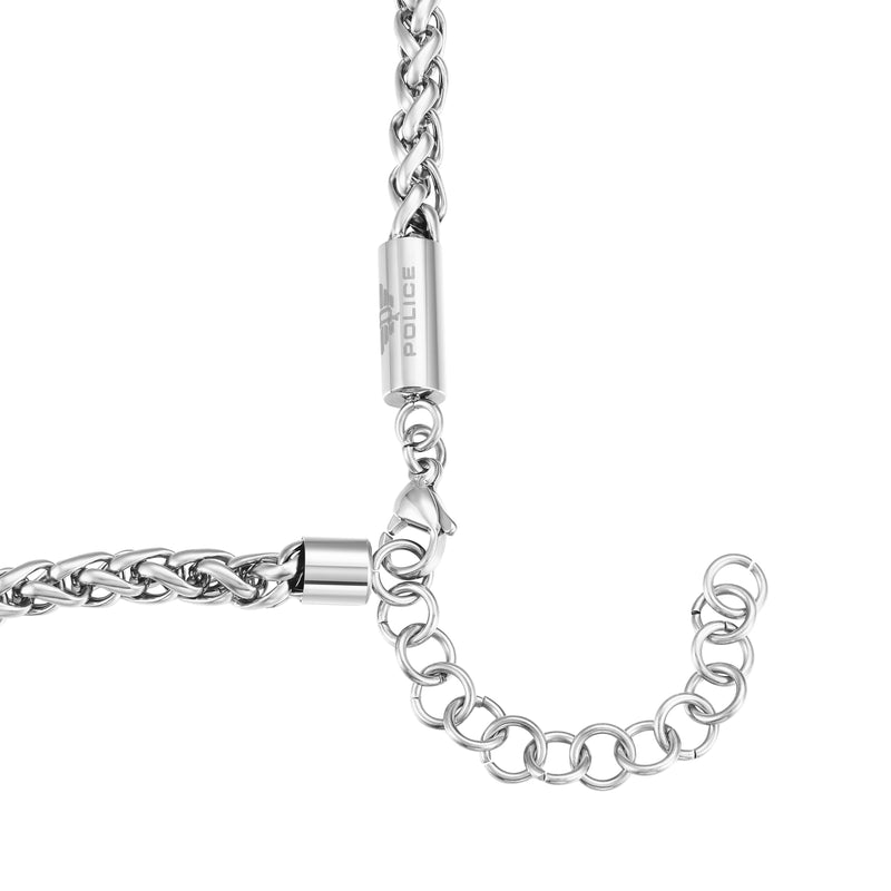 Police Men's Chain Silver 50 cm Stainless Steel Necklace Men's Chain Curb Chain