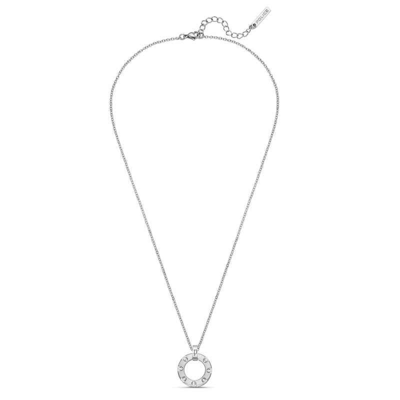 Police Unisex Kette Silber 50 cm Edelstahl Halskette Herren Damen Kette Silberkette
