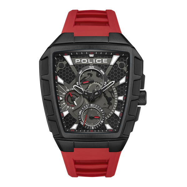 Orologio da polso da uomo Police analogico in acciaio inossidabile nero 44 mm - Negozio online di orologi Police - spedizione gratuita