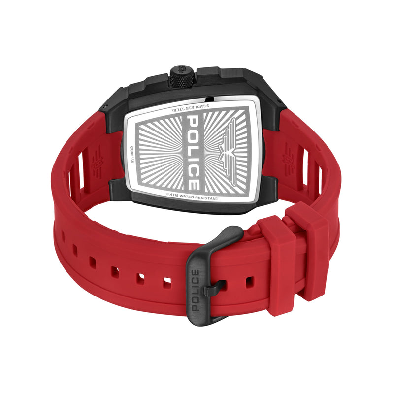 Orologio da polso da uomo Police analogico in acciaio inossidabile nero 44 mm - Negozio online di orologi Police - spedizione gratuita