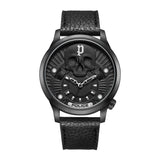 Orologio da uomo Police analogico in pelle nero 42 mm orologio da uomo bracciali orologio da polso