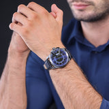 Police Orologio da uomo Analogico in pelle Verde 42 mm - Cronografo da uomo Orologio da polso Orologio analogico