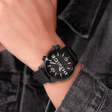 Police Men's Watch Leather Black 42mm Chronograph Automatic Men's Watch Wrist Watch