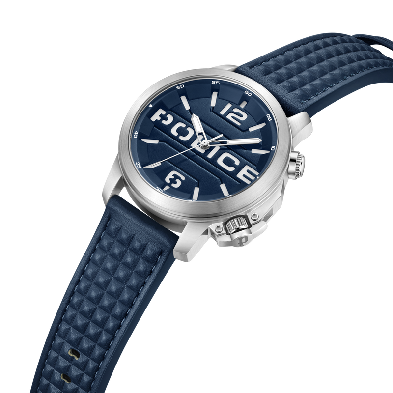 Orologio da polso da uomo Police cronografo in acciaio inossidabile argento 44 mm - orologi da uomo con funzione cronografo - Negozio online di orologi Police