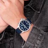 Orologio da polso da uomo Police cronografo in acciaio inossidabile argento 44 mm - orologi da uomo con funzione cronografo - Negozio online di orologi Police