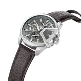 Orologio cronografo da uomo Police cinturino in pelle grigio marrone 44 mm - Orologio cronografo da uomo